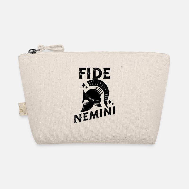Fide Nemini Lateinische Sprache Lateinisches - Bio-Täschchen - Natur