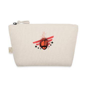 American Football Flag Patriotic Sports Football - Organic Pouch - nature - Front