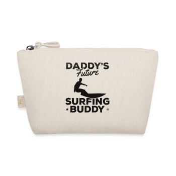 Daddy's Future Surfing Buddy Surfer Surfboard - Organic Pouch - nature - Front