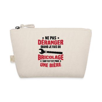 Cadeau humour ne pas déranger bricolage bière - Trousse biologique - nature - Devant