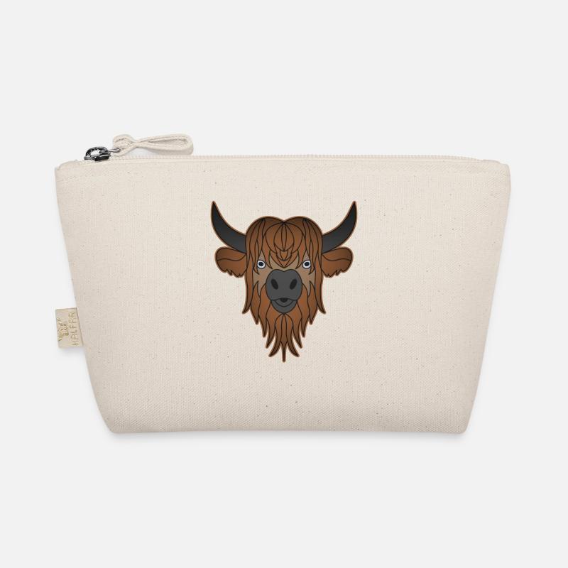 Vache Highland Cattle avec motif de vache Trousse biologique