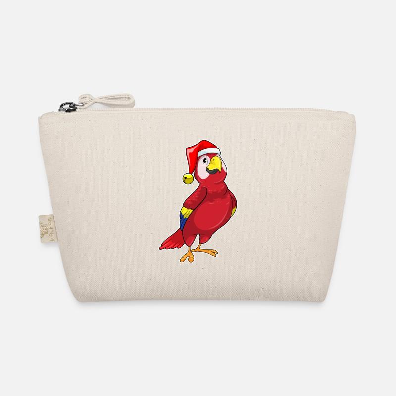 Parrot with Christmas cap Organic Pouch