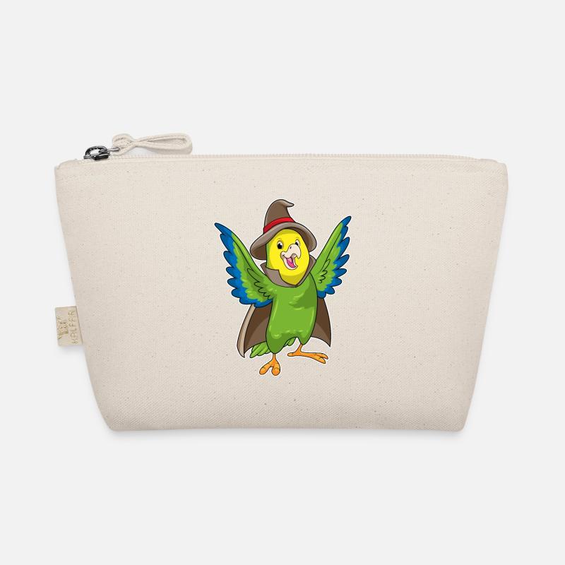 Parrot Wizard Hat Organic Pouch