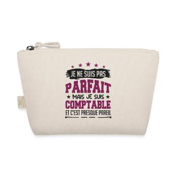 je ne suis pas parfait COMPTABLE | comptable - Trousse biologique - nature - Devant