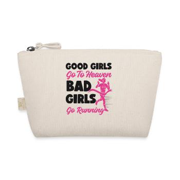 Running Runner Half Marathon Girl - Bio-Täschchen - Natur - Vorne