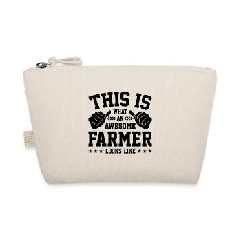 This Is What An Awesome Farmer Looks Like Tractor - Bio-Täschchen - Natur - Vorne