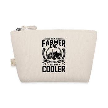 Farmer Dad Graphic Cow Farmer Agriculture Tractor - Bio-Täschchen - Natur - Vorne