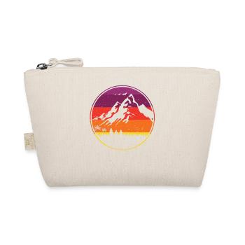 Vintage Retro Berg für Bergsteiger und Wanderer - Bio-Täschchen - Natur - Vorne