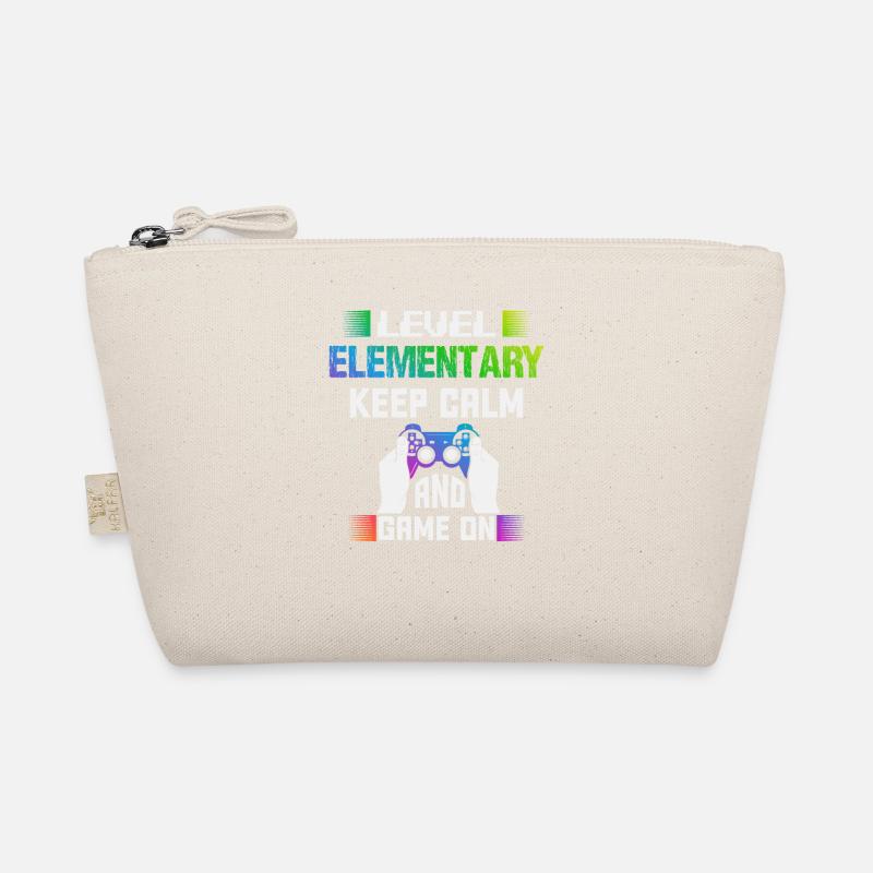 Level ELEMENTARY keep calm and game on Organic Pouch