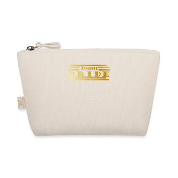Team Bride in Gold - Organic Pouch - nature - Front