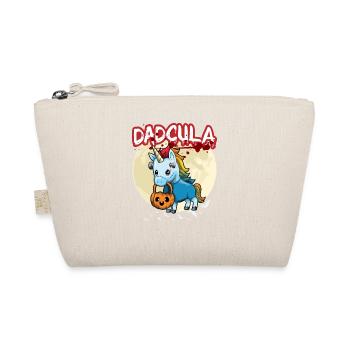Dadcula Dracula Vampire Dad Funny Halloween Party - Organic Pouch - nature - Front