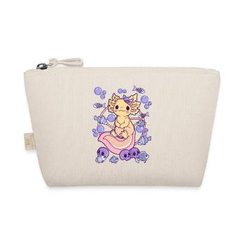 Gruseliges Axolotl Creepy Kawaii Chibi Horror - Bio-Täschchen - Natur - Vorne