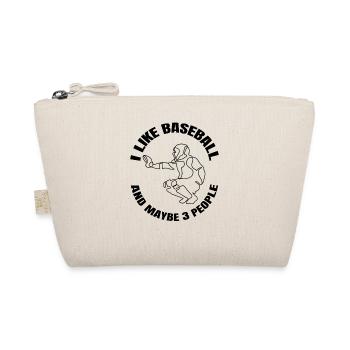 Baseball Baseball Lover Gift Baseball Game - Organic Pouch - nature - Front