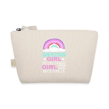 Unicorn Girl Like A Normal Girl Except Cooler - Organic Pouch - nature - Front