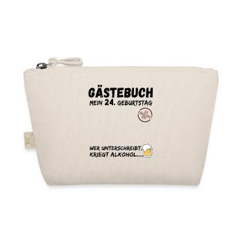 24. Geburtstag Gästebuch Party 24 Jahre - Bio-Täschchen - Natur - Vorne