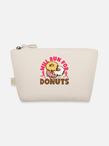 Running Runner Half Marathon Donut - Bio-Täschchen - Natur