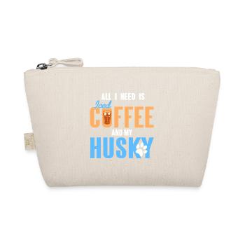 All I Need Is Iced Coffee And My Husky Awesome - Organic Pouch - nature - Front