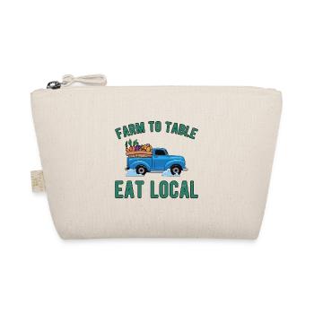 Farm To Table Eat Local Graphic Tractor Tractor Dr - Bio-Täschchen - Natur - Vorne