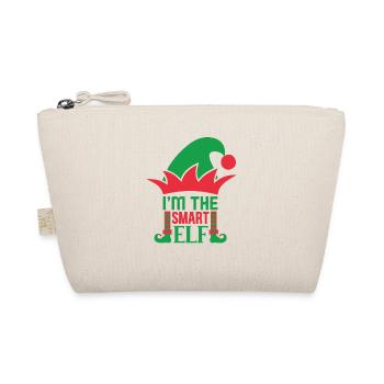 Ugly Christmas I am the clever eleven sayings - Organic Pouch - nature - Front