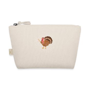 Turkey Day Baseball Thanksgiving Sports Autumn Autumn - Organic Pouch - nature - Front