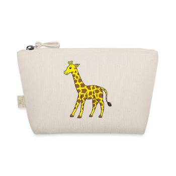 Giraffe Tiere Comic Kinder Geschenkidee - Bio-Täschchen - Natur - Vorne