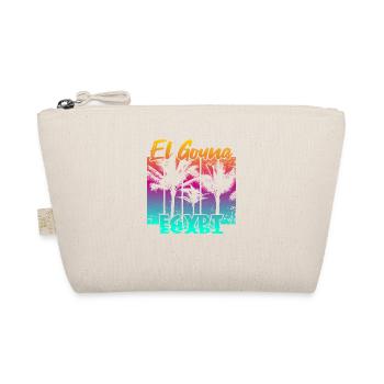 Vintage El Gouna Egypt Sonnenuntergang - Bio-Täschchen - Natur - Vorne