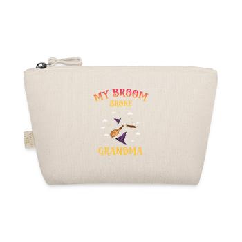My Broom Broke Funny Grandma Halloween Designs - Trousse biologique - nature - Devant