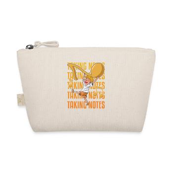 Taking Notes Word Games Funny Music Teacher - Organic Pouch - nature - Front