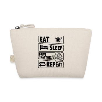 Eat Sleep Drive Tractor Repeat Farmer Agriculture - Bio-Täschchen - Natur - Vorne