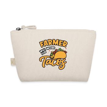 Farm Will Work For Tacos Farming Tractor Driving A - Bio-Täschchen - Natur - Vorne