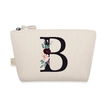 Monogramme personnalisable B Floral - Trousse biologique - nature - Devant