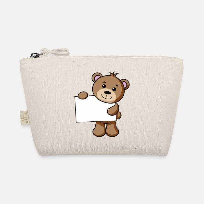 Teddy Schild - Bio-Täschchen - Natur