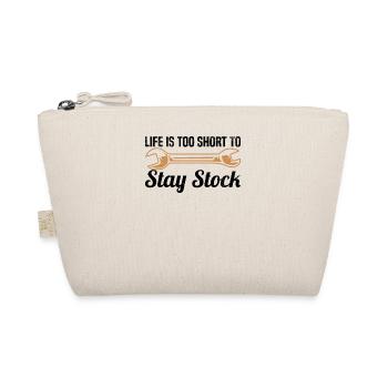 Muscel Car V8 Turbocharger Tuning Racing Car - Organic Pouch - nature - Front