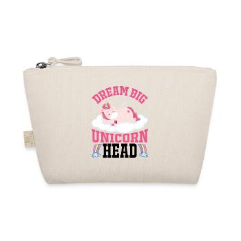 Dream Big Einhorn Unicorn - Organic Pouch - nature - Front