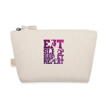 Eat Sleep Basketball Repeat Ballsport USA - Organic Pouch - nature - Front