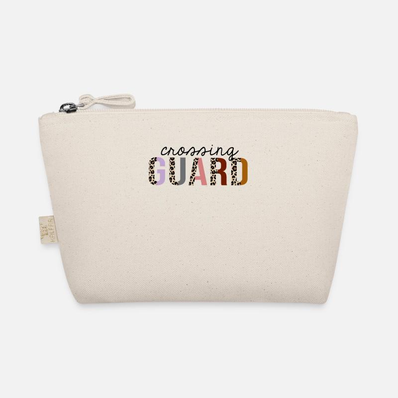 Crossing Guard Leopard Print Funny Organic Pouch