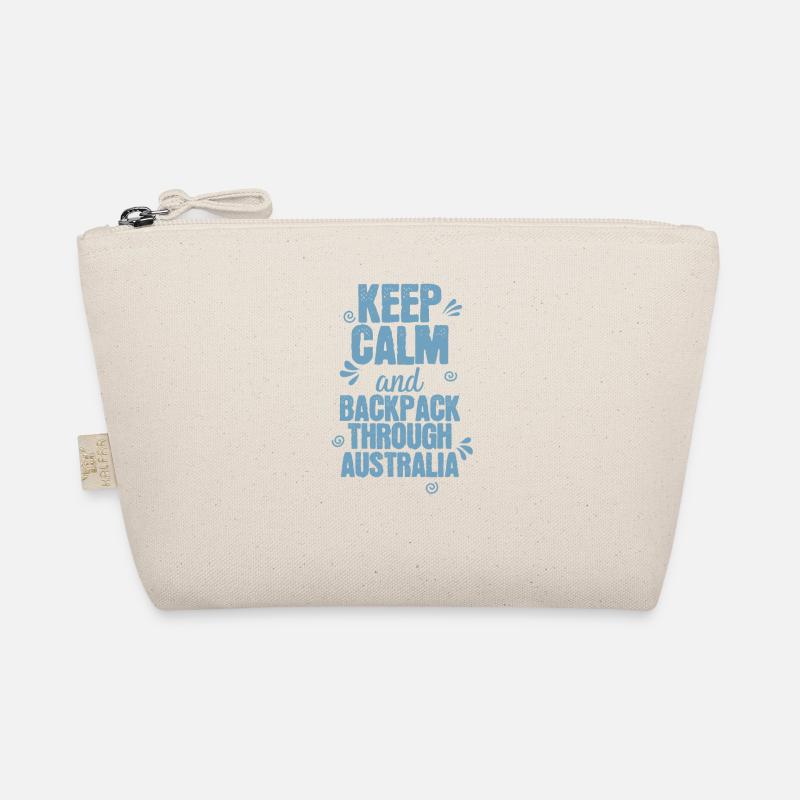 Keep Calm and Backpack through Australia Bio-Täschchen