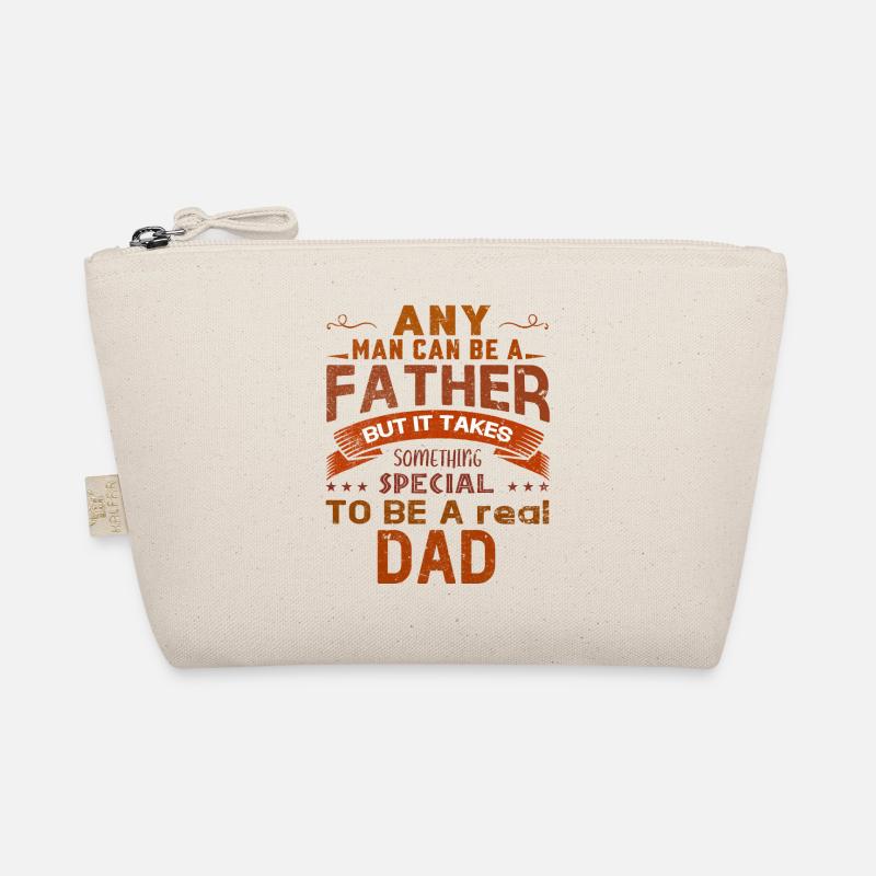 Every man can be a father but it takes courage Organic Pouch