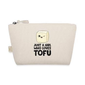 Juste une fille qui aime le tofu - Trousse biologique - nature - Devant