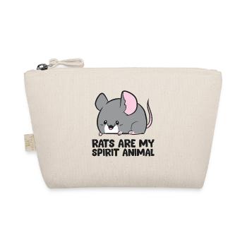 Les rats sont mon animal d’âme Rat mignon - Trousse biologique - nature - Devant