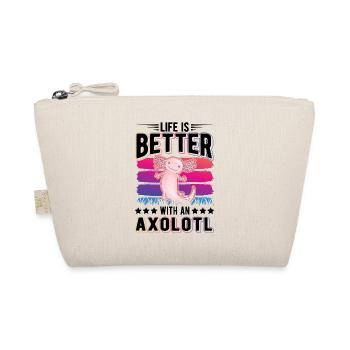 La vie est meilleure avec un Axolotl Schwanzlurch - Trousse biologique - nature - Devant