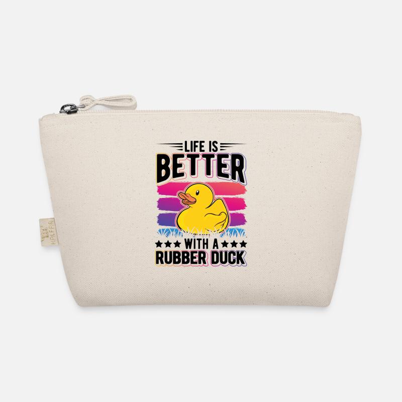 La vie est meilleure avec un Rubber Duck Gummiente Trousse biologique