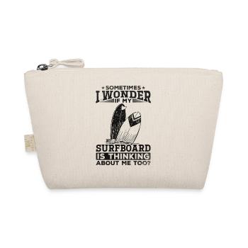Surfing Water Sports Surfer Funny Surfer Surfboard - Organic Pouch - nature - Front