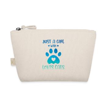 Just A Girl Who Loves Cats Cat Owner Cat Lover Tra - Bio-Täschchen - Natur - Vorne