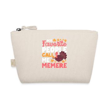 Funny Thanksgiving Turkey My Favorite People - Organic Pouch - nature - Front