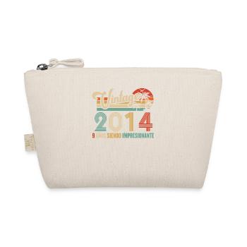 Vintage 2014 Anniversaire 9 ans D'être Awesome - Trousse biologique - nature - Devant