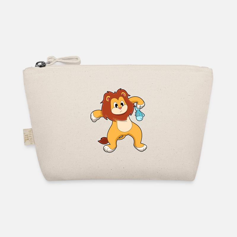 Lion with fish Organic Pouch