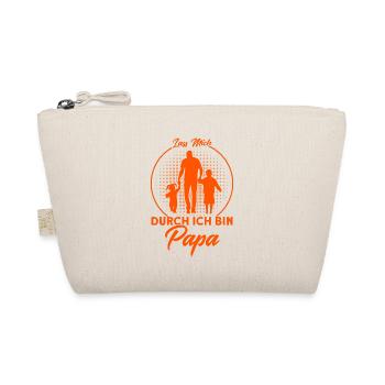 Papa Vater Papas Väter Geschenk - Bio-Täschchen - Natur - Vorne