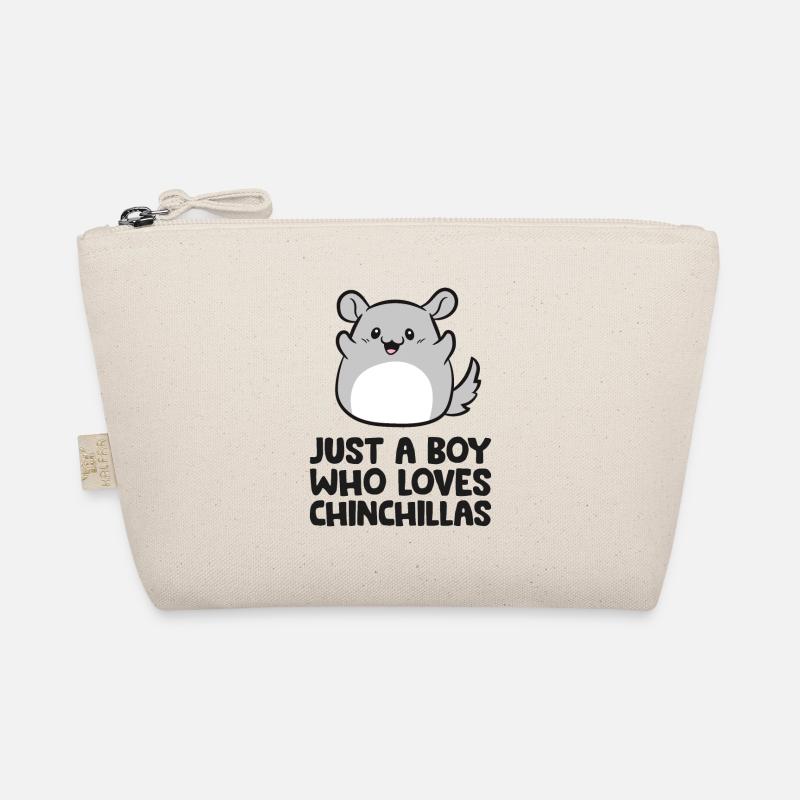 Süßes Chinchilla Nur ein Junge, der Chinchillas Bio-Täschchen