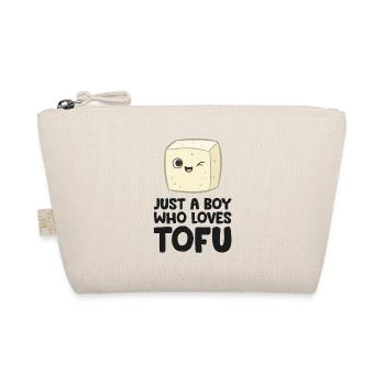 Juste un garçon qui aime le tofu - Trousse biologique - nature - Devant